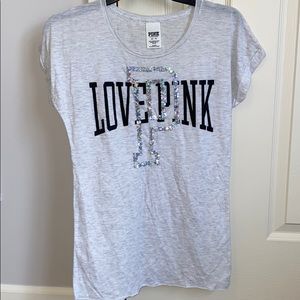 Pink Sequined Tee